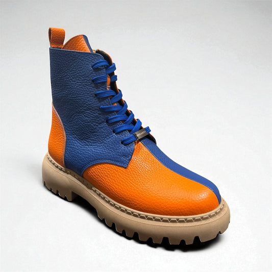 Oranje-Blauw Enkellaars Dames