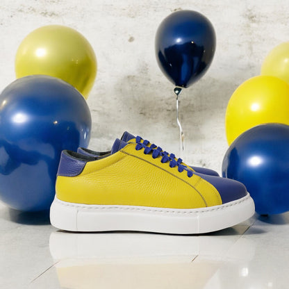 Blauw/Geel Sneaker Dames