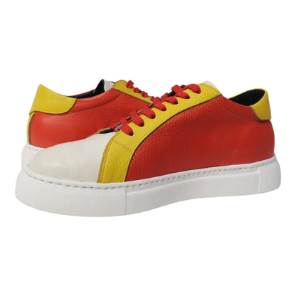 Rood/ Wit/ Geel Sneaker Grote maten Oeteldonk 073 Den Bosch