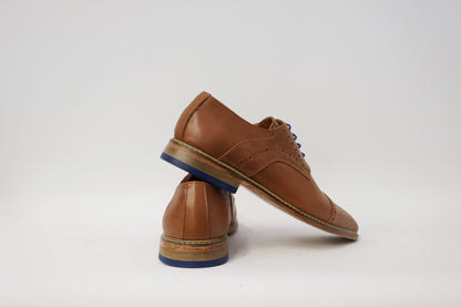 Heren veterschoen Sposare elegance leer licht bruin