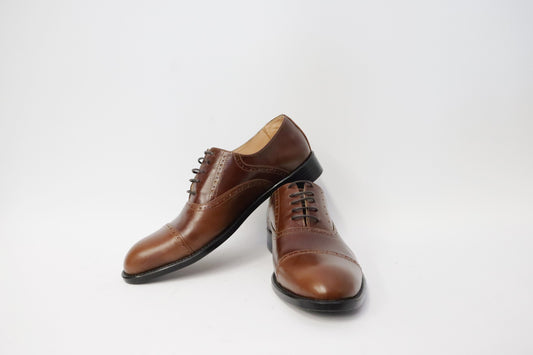 Heren veterschoen Sposato leer bruin