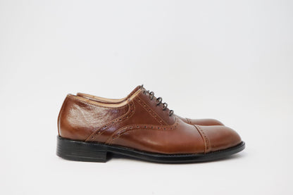 Heren veterschoen Sposato leer bruin