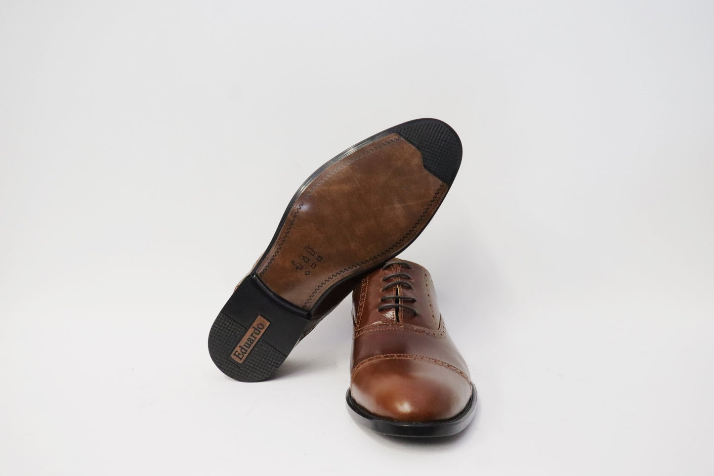 Heren veterschoen Sposato leer bruin