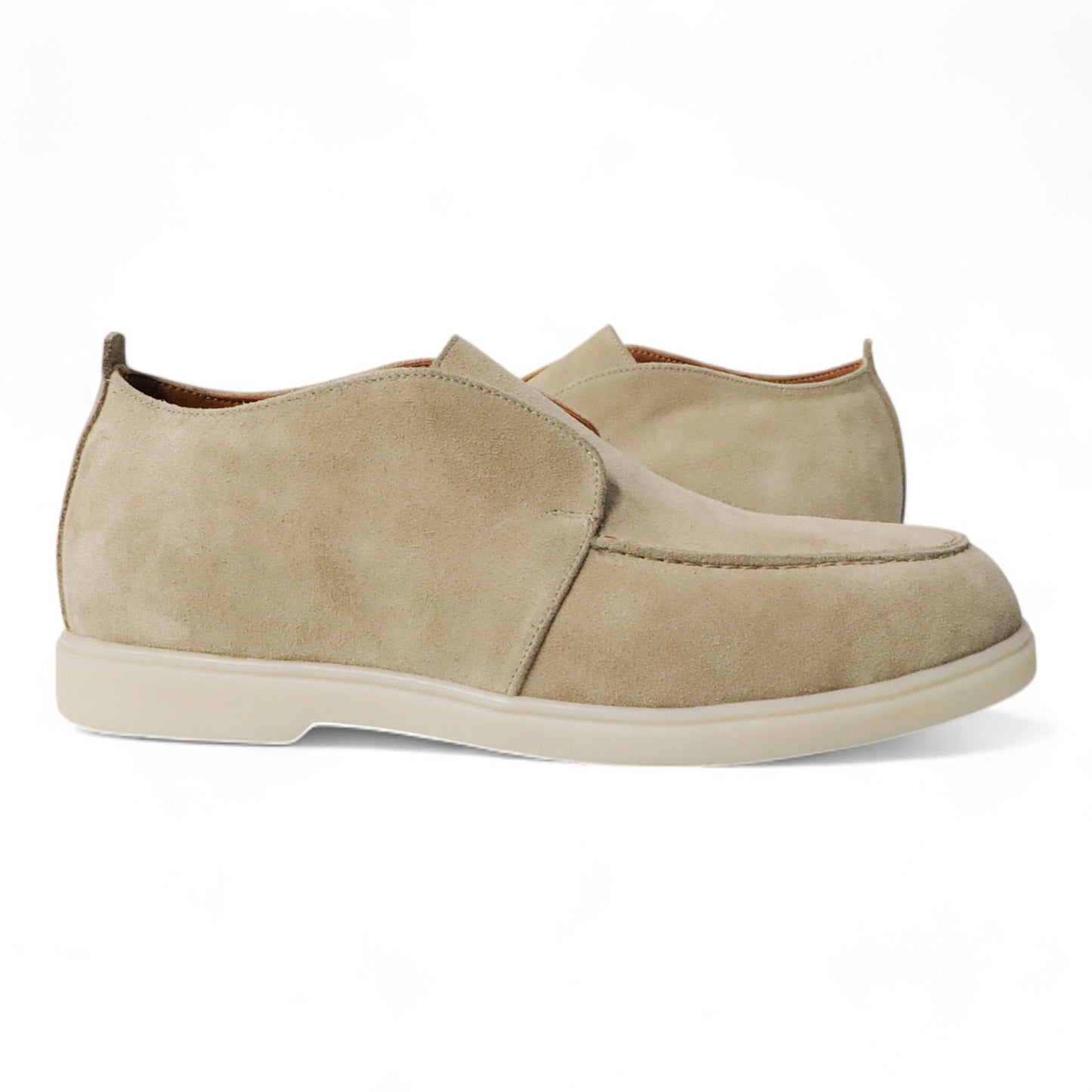 Loafers Bont Gevoerd Beige
