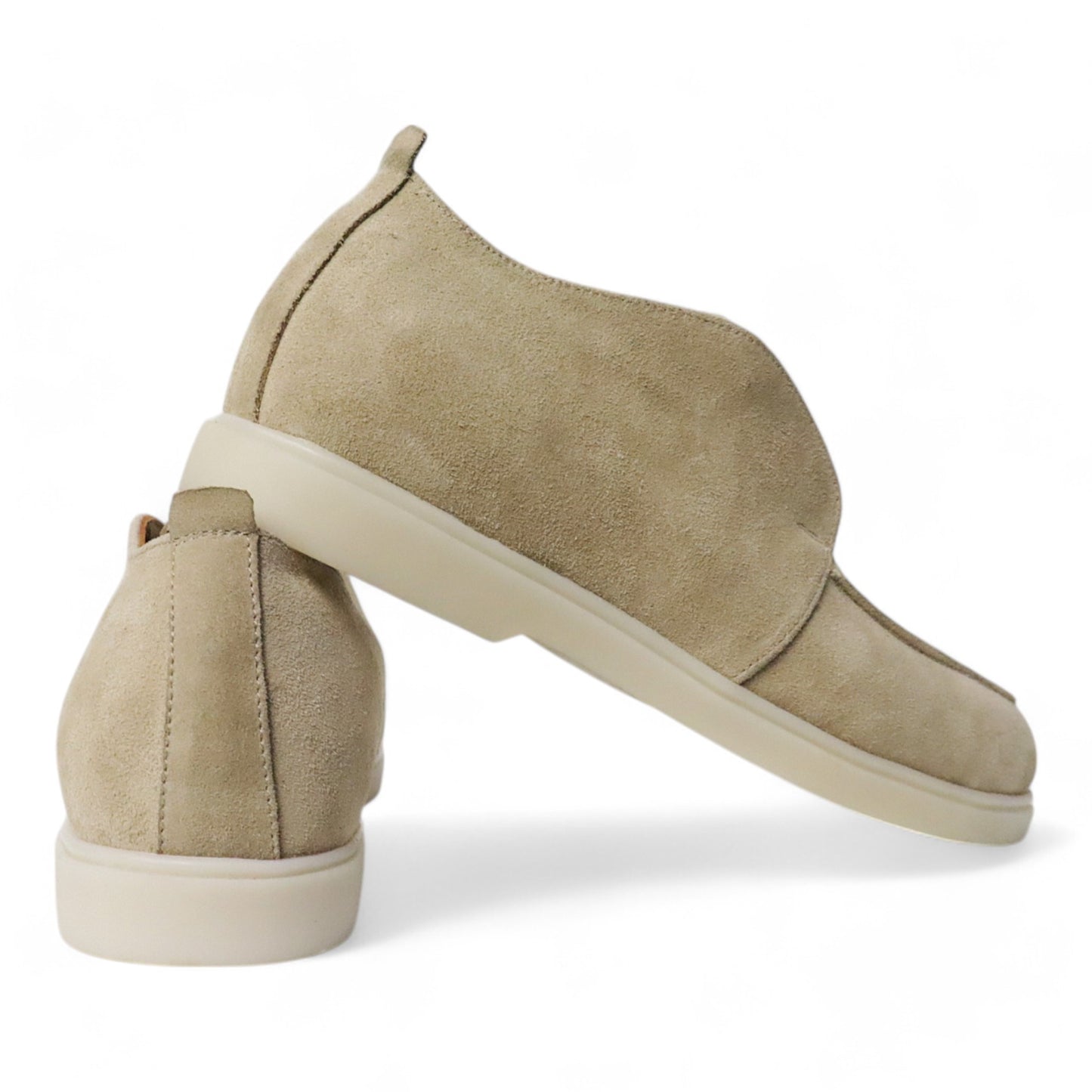 Loafers Bont Gevoerd Beige