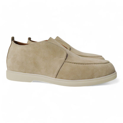 Loafers Bont Gevoerd Beige