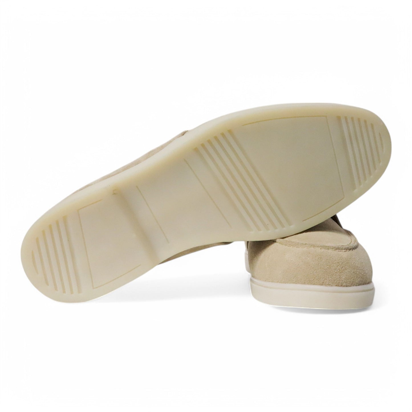 Loafers Bont Gevoerd Beige