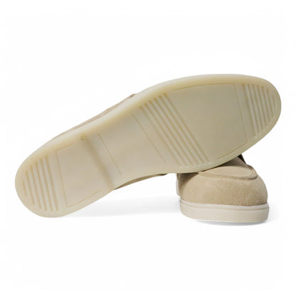 Loafers Bont Gevoerd Beige