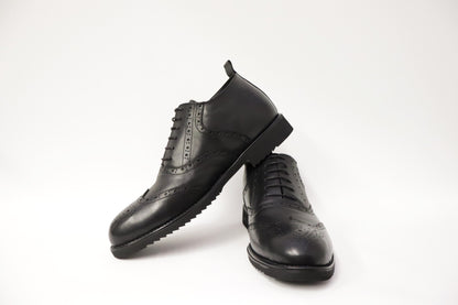 Boot-Enkellaars Spectrum zwart gevoerd