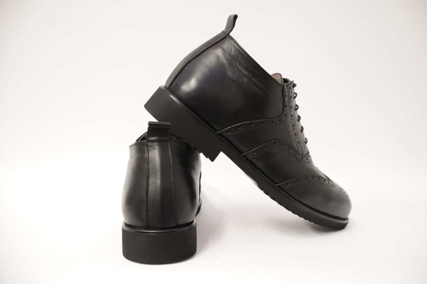 Boot-Enkellaars Spectrum zwart gevoerd