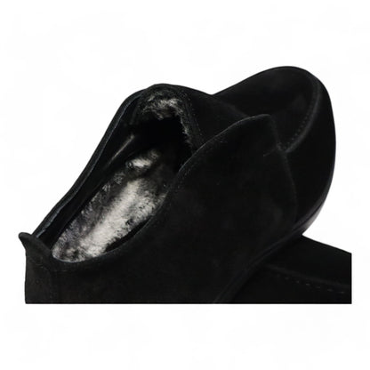 Loafers Bont Gevoerd Zwart