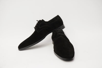Heren veterschoen Rodrigo zwart suéde