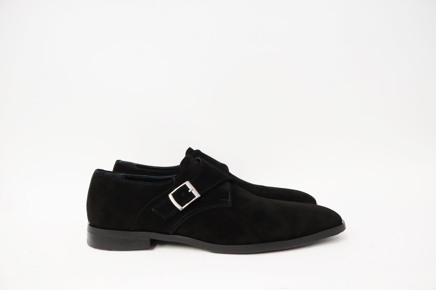 Heren schoen met gesp Rodrigo zwart suéde