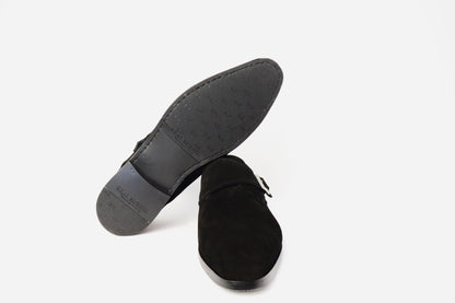 Heren schoen met gesp Rodrigo zwart suéde