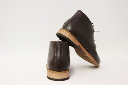 Boot-Enkellaars Barca Heren Leer Donkerbruin