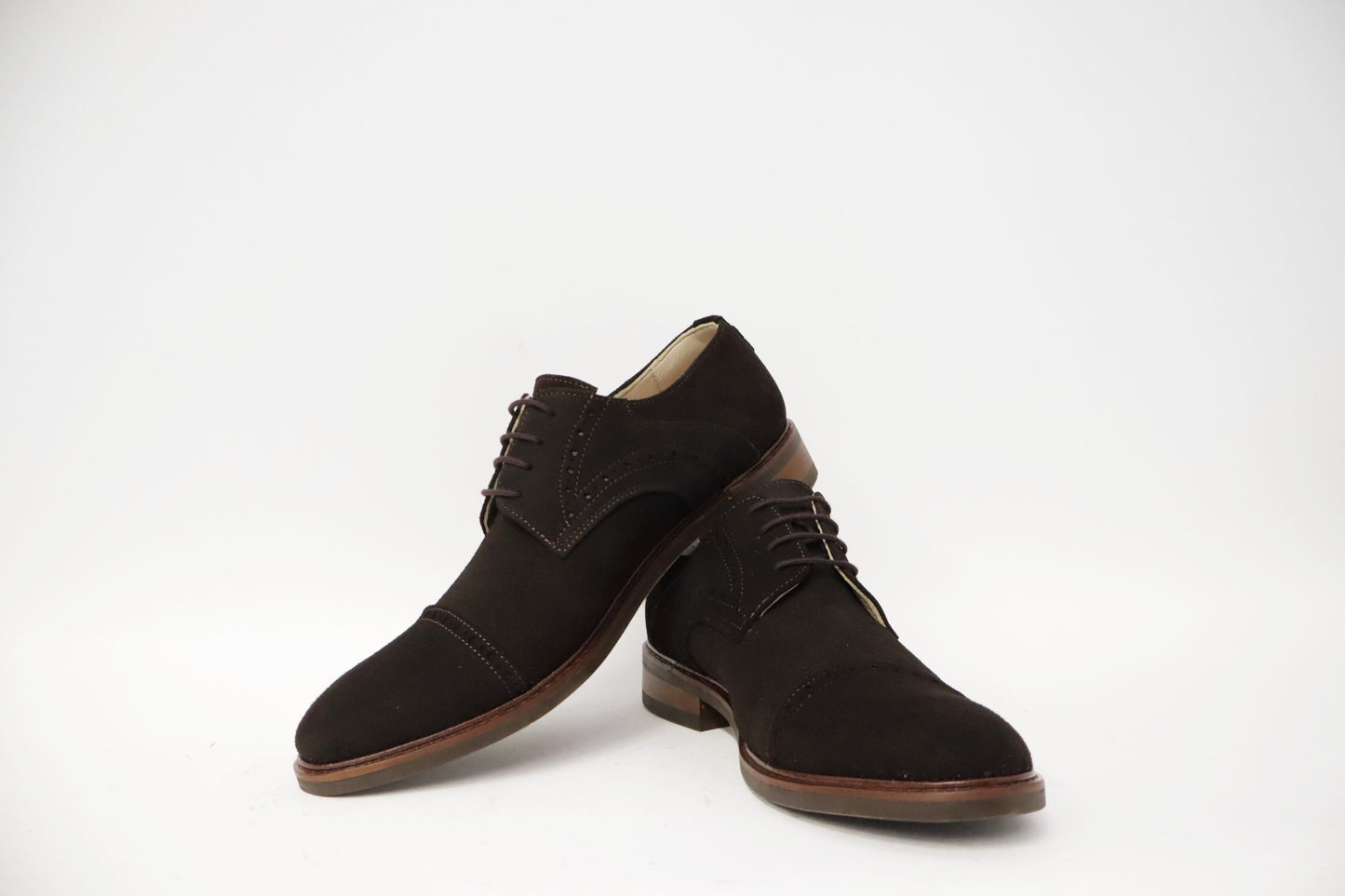 Heren veterschoen Sposare Vibram donkerbruin suéde