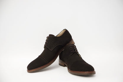 Heren veterschoen Sposare Vibram donkerbruin suéde