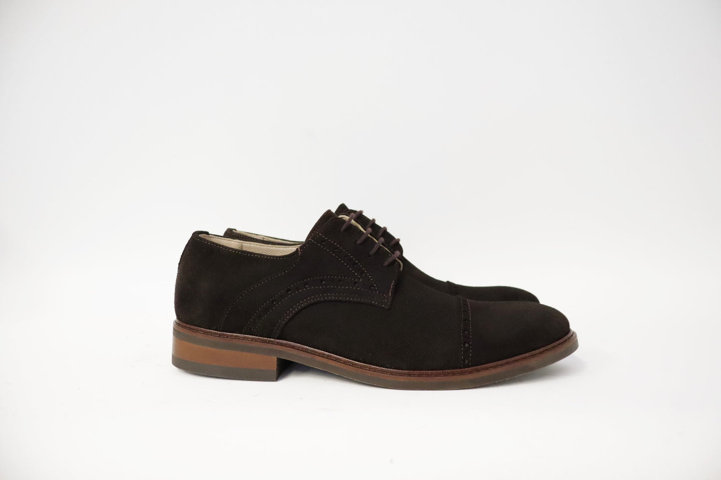 Heren veterschoen Sposare Vibram donkerbruin suéde