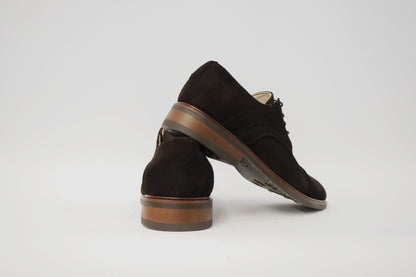 Heren veterschoen Sposare Vibram donkerbruin suéde