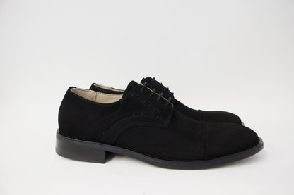 Heren veterschoen Sposare Vibram zwart suéde