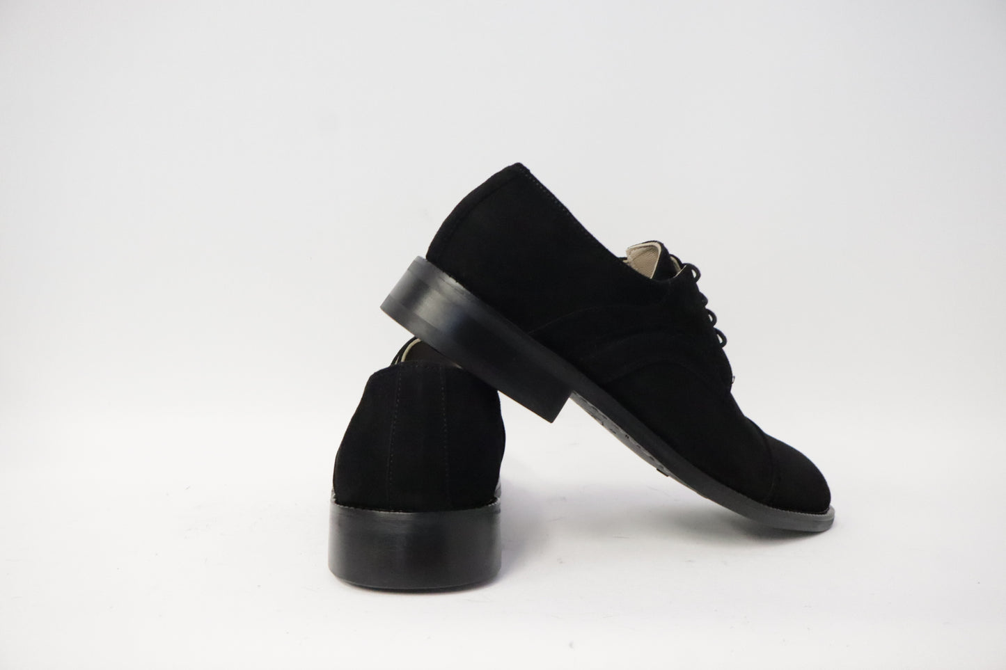 Heren veterschoen Sposare Vibram zwart suéde