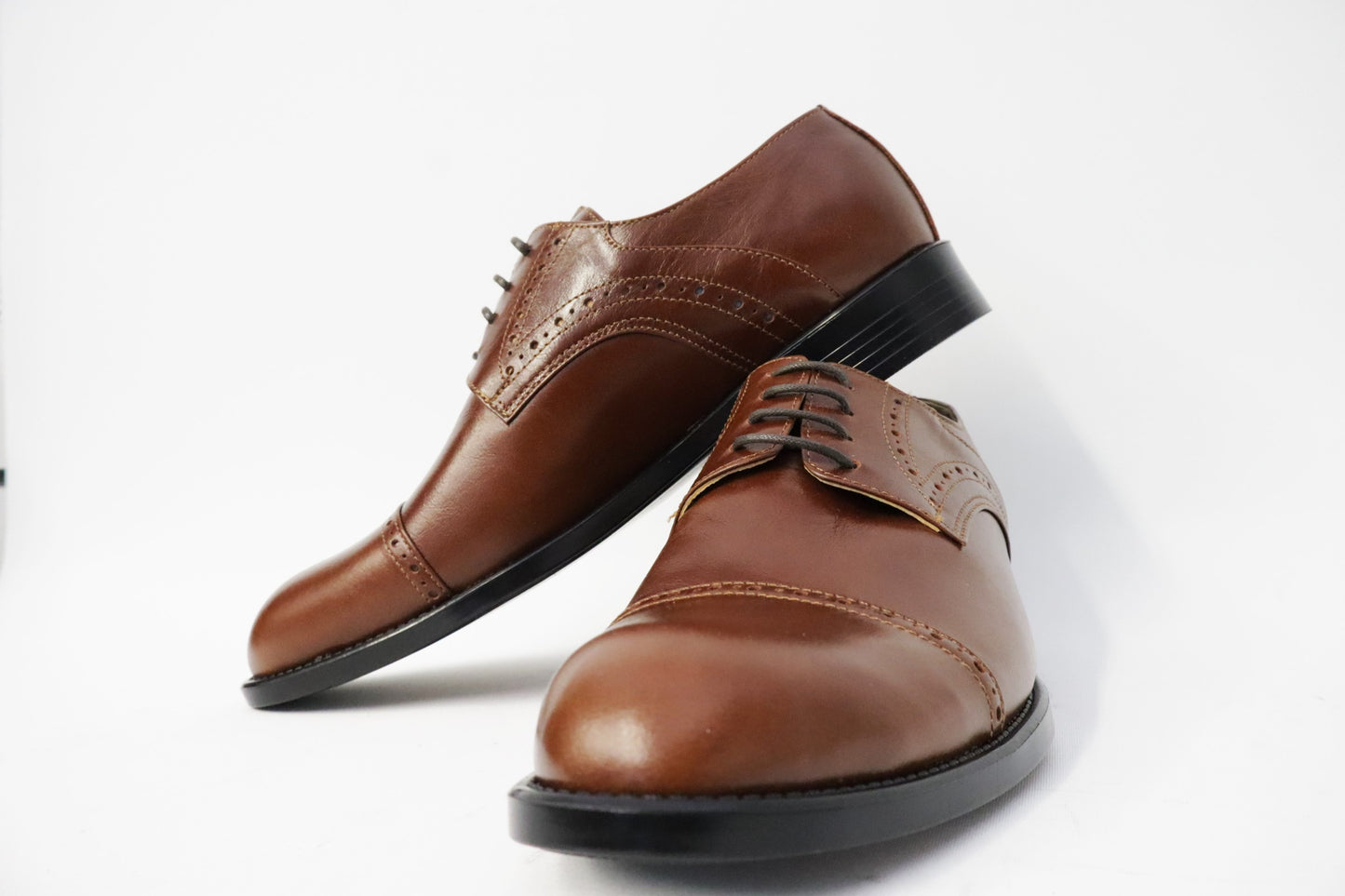 Heren veterschoen Sposare leer bruin