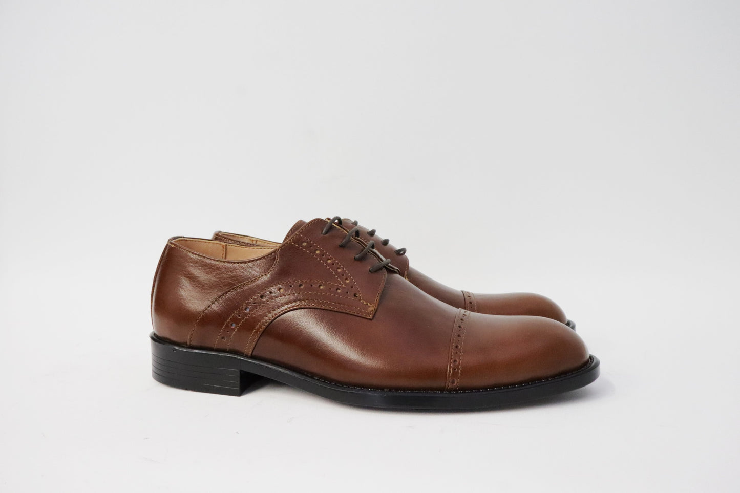 Heren veterschoen Sposare leer bruin