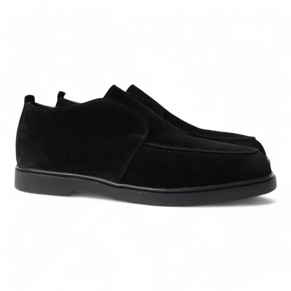 Loafers Bont Gevoerd Zwart